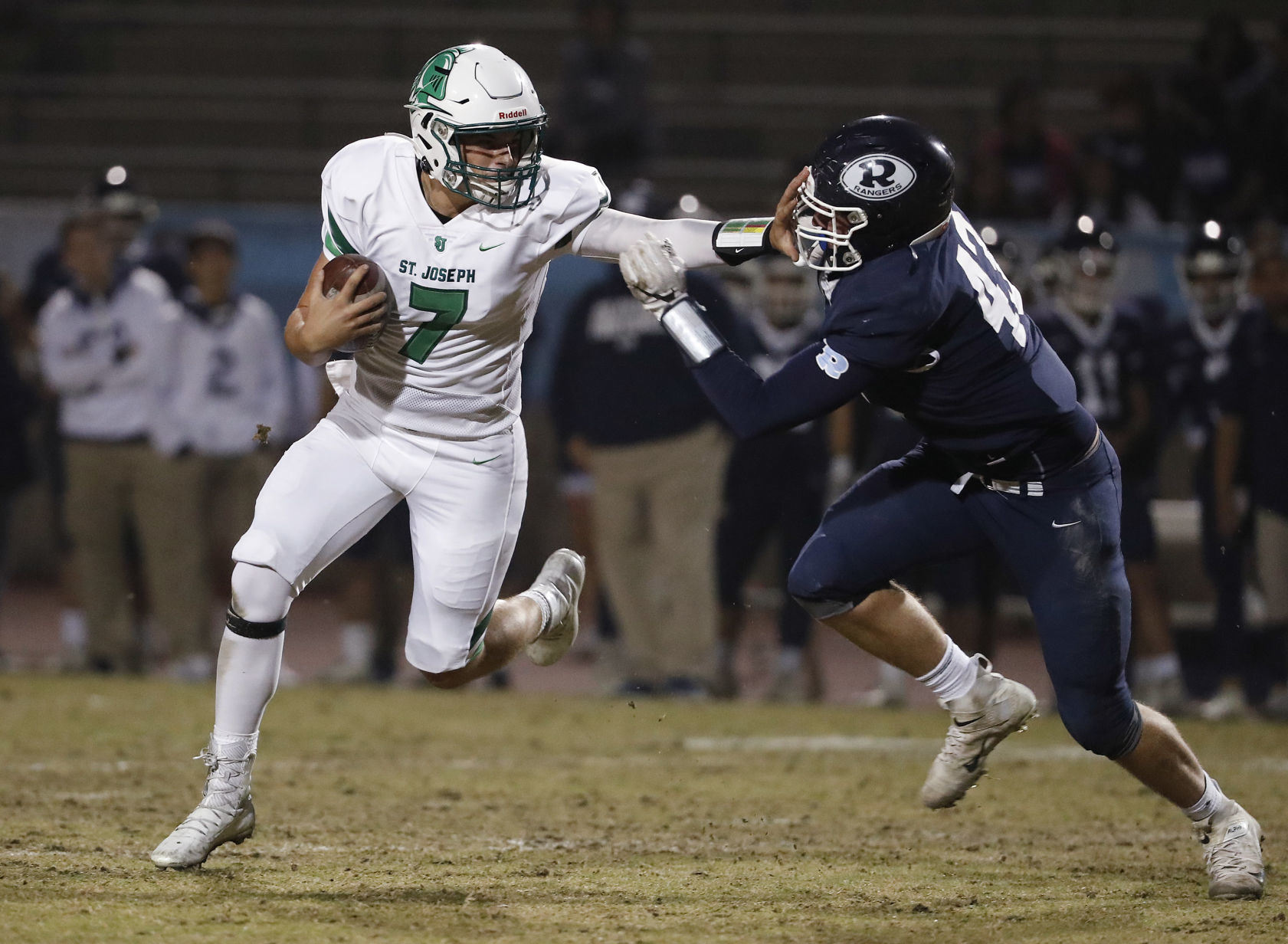St. Joseph versus Redwood CIF Football Matchup
